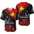 Papua New Guinea Baseball Jersey PNG Remembrance Day LT7 Black - Polynesian Pride