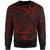 Hawaii Kanaka Maoli Sweatshirt - Cross Style Red Color Unisex Black - Polynesian Pride