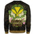 Hawaii Kanaka Maoli Sweatshirt - Polynesian Gold Patterns Collection - Polynesian Pride