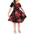 Hawaiian Short Sleeves Dress KID- Hawaii Flowers LT6 KID Red - Polynesian Pride