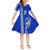 Hawaii Polynesian Warrior Kakau Short Sleeves Dress KID LT6 - Polynesian Pride