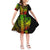 Hawaii Polynesian Warrior Kakau Short Sleeves Dress KID LT6 KID Gradient - Polynesian Pride