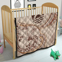 Kiribati Premium Quilt - Hibiscus Flowers Vintage Style - Polynesian Pride