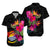 Kiribati Polynesian Hibiscus Matching Dress and Hawaiian Shirt LT12 - Polynesian Pride