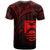 Kiribati T Shirt Red Color Cross Style - Polynesian Pride