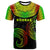 Kosrae Custom T ShirtS Unique Serrated Texture Reggae Color Unisex Reggae - Polynesian Pride