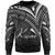 Kosrae State Sweatshirt - Cross Style White Color Unisex Black - Polynesian Pride