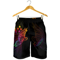 Kosrae State Men's Shorts - Butterfly Polynesian Style - Polynesian Pride