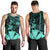 Hawaiian King Kanaka Map Polynesian Kahoolawe Men's Tank Top - Turquoise - Hala Style - AH Turquoise - Polynesian Pride