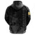 Hawaiian King Kanaka Map Polynesian Kahoolawe Hoodie Zip Grey Hala Style - Polynesian Pride