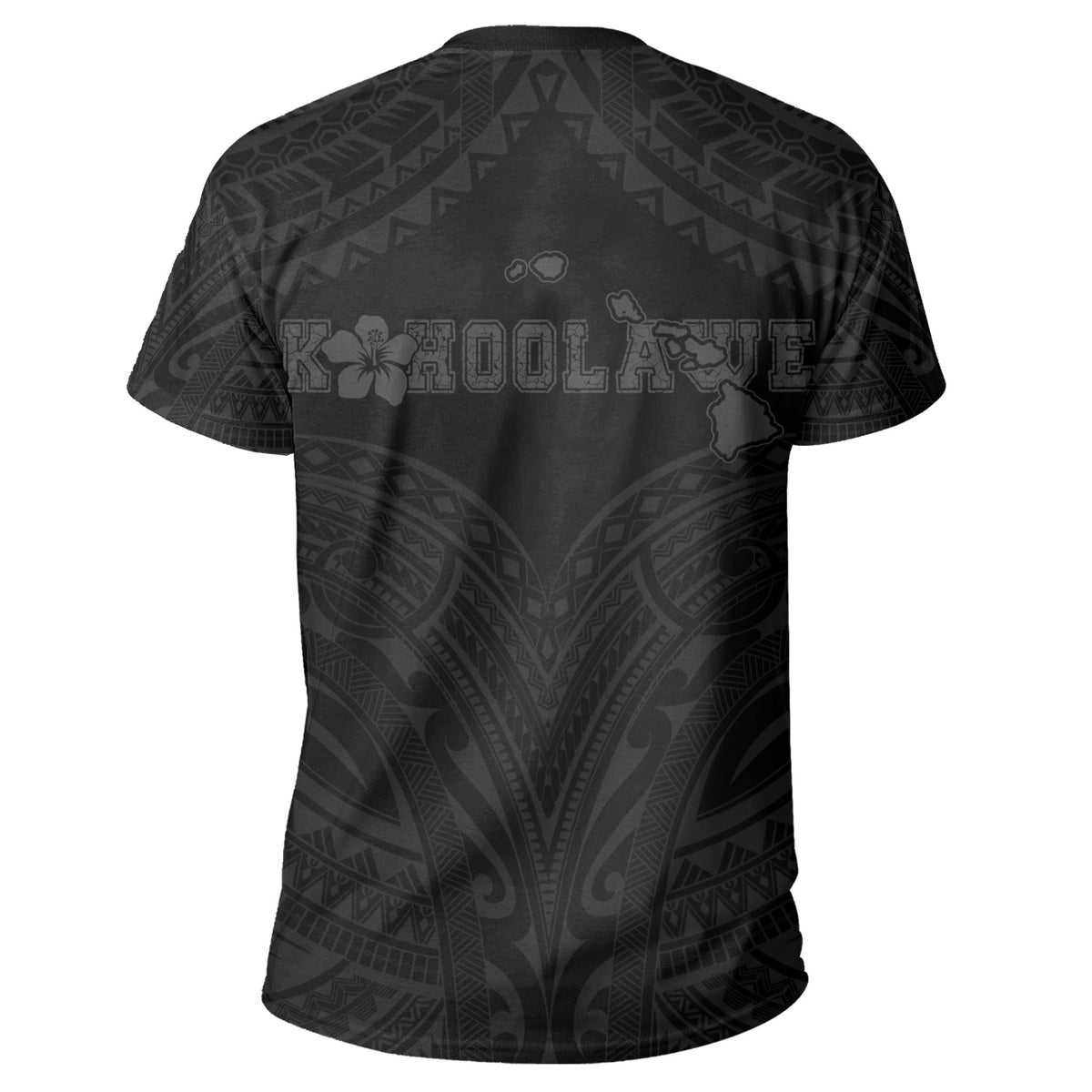 Hawaiian Kanaka Map Polynesian Kahoolawe T Shirt Grey Brad Style - Polynesian Pride