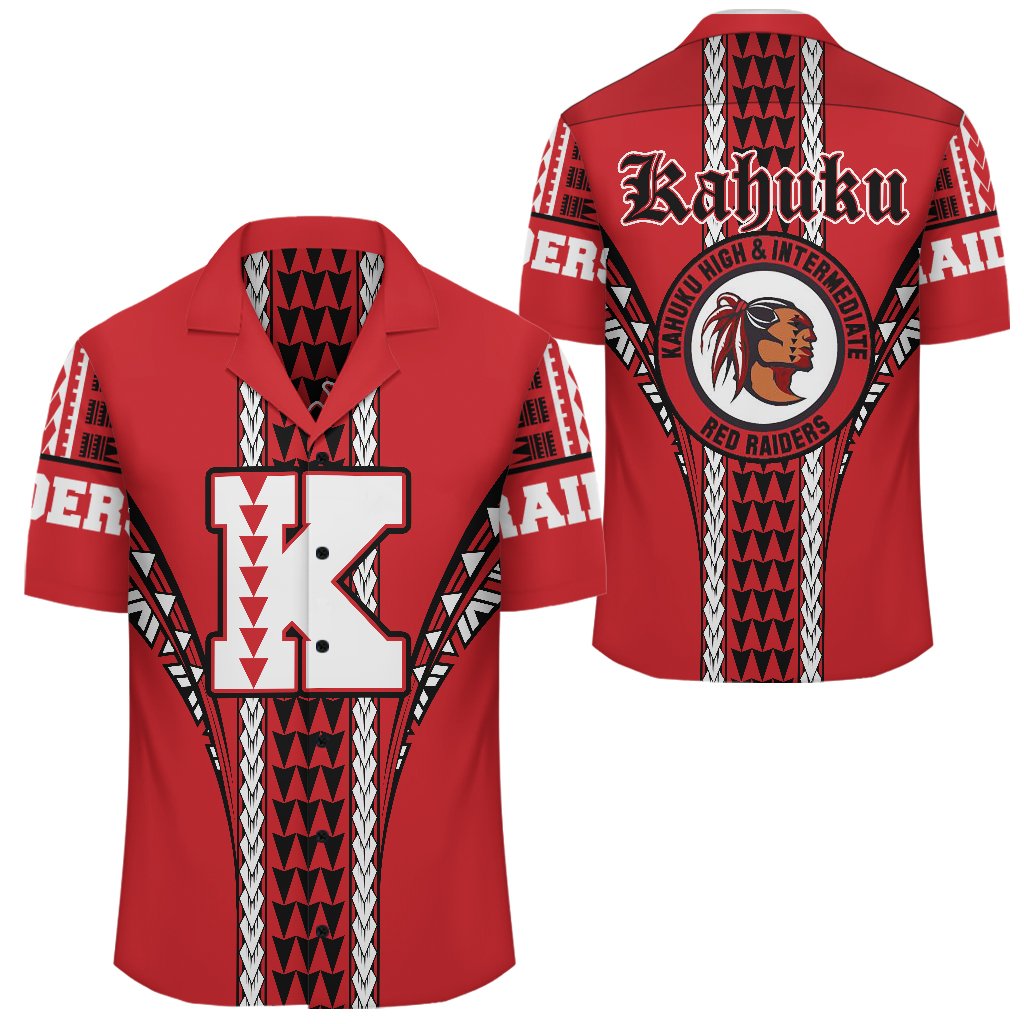 Hawaii Hawaiian Shirt - Kahuku High Hawaiian Shirt - AH Unisex Red - Polynesian Pride