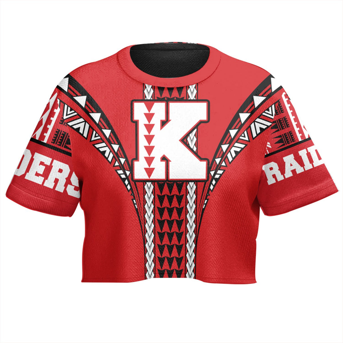 Hawaii - Kahuku High All - over Print Crop Top T-shirt AH - Polynesian Pride