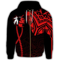 Hawaii Hoodie Kahuku High Zipper Hoodie Forc Style - Polynesian Pride