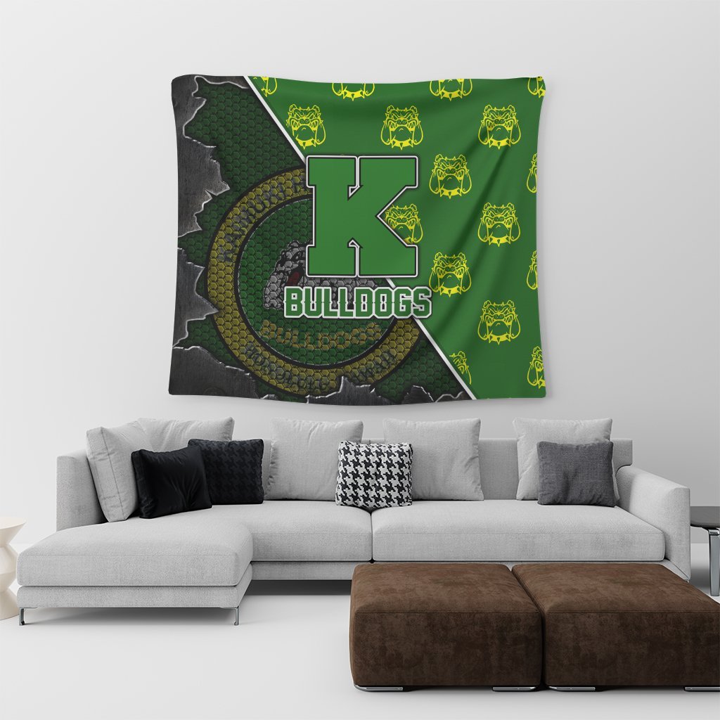 Hawaii - Kaimuki High Tapestry - AH Wall Tapestry Small 60" x 51" Green - Polynesian Pride