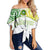 Hawaii - Kanaka Kaimuki High School Off Shoulder Waist Wrap Top Demodern Style AH Female White - Polynesian Pride