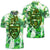 Hawaii Kalo Tie Dye Polo Shirt Refresh AH Unisex Green - Polynesian Pride