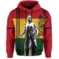Polynesian Kakau Queen Liliuokalani Kanaka Flag of Hawaii Zip Hoodie - Polynesian Pride
