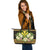 Hawaii Kanaka Maoli Leather Tote - Polynesian Gold Patterns Collection - Polynesian Pride