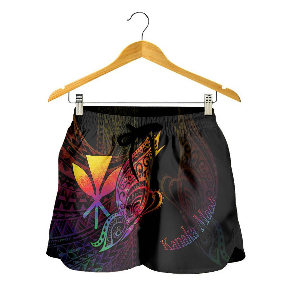 Hawaii Kanaka Maoli Women's Shorts - Butterfly Polynesian Style - Polynesian Pride