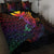 Hawaii Kanaka Maoli Quilt Bed Set - Butterfly Polynesian Style Black - Polynesian Pride