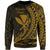 Hawaii Kanaka Maoli Sweatshirt - Wings Style Gold Color Unisex Gold - Polynesian Pride