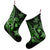 Kanaka Map Hibiscus Plumeria Turtle Art Green Polynesian Christmas Stocking - AH - Polynesian Pride