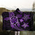 Kanaka Map Hibiscus Plumeria Turtle Art Violet Polynesian Hooded Blanket - AH - Polynesian Pride