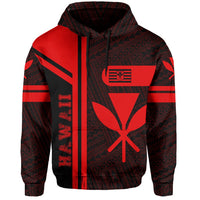 Kanaka Polynesian Hoodie Red Morale Style - Polynesian Pride