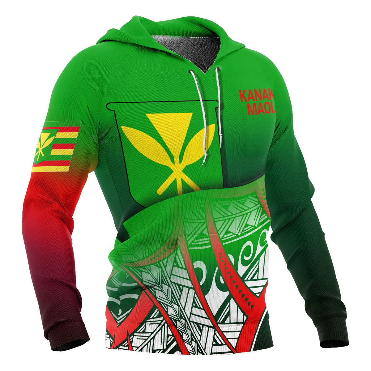 Kanaka Maoli Coat of rms Hoodie Polynesian Pattern - Polynesian Pride