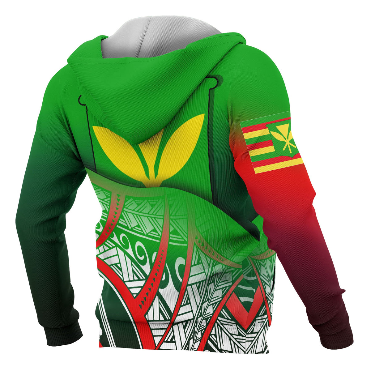 Kanaka Maoli Coat of rms Hoodie Polynesian Pattern - Polynesian Pride