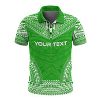 Hawaii Custom Polo Shirt Kanaka Maoli Polynesian Chief Tattoo Green Version Unisex Green - Polynesian Pride
