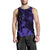 Hawaiian King Kanaka Map Polynesian Kauai Men's Tank Top - Purple - Hala Style - AH - Polynesian Pride