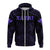 Hawaiian Kanaka Map Polynesian Kauai Hoodie Zip Purple Brad Style - Polynesian Pride