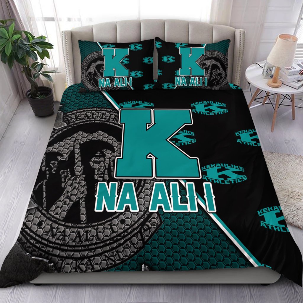 Hawaii Bedding Set - King Kekaulike High Bedding Set - AH Blue - Polynesian Pride