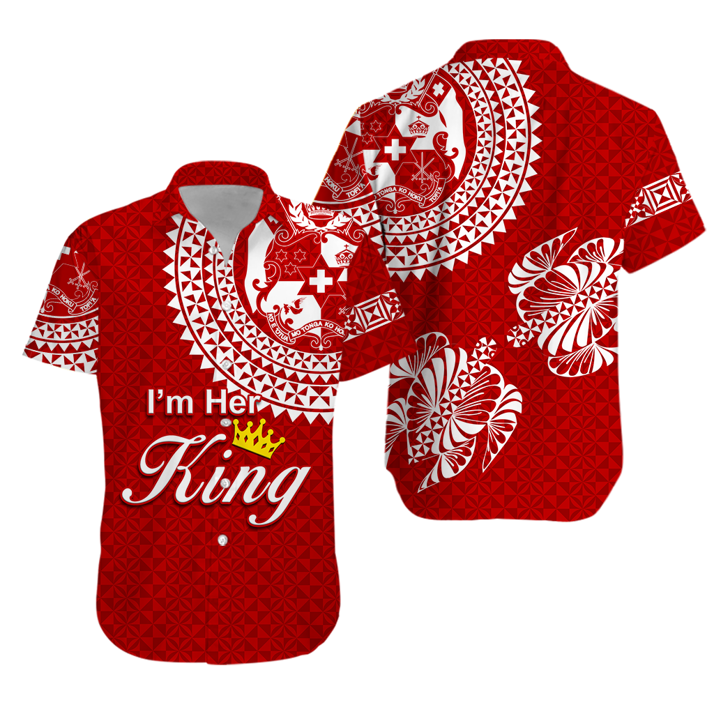 Valentine Day Tonga Couple Love Matching Dress and Hawaiian Shirt Polynesian Turtle LT12 - Polynesian Pride