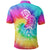 Hawaiian Warrior Polo Shirt Tie Dye - Polynesian Pride