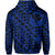 Hawaii Hoodie King Kakau Kanaka Blue - Polynesian Pride