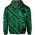 Hawaii Hoodie (Zip) King Kakau Kanaka Green - Polynesian Pride