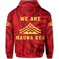 Hawaii Hoodie Zip King Mauna Kea Flag - Polynesian Pride