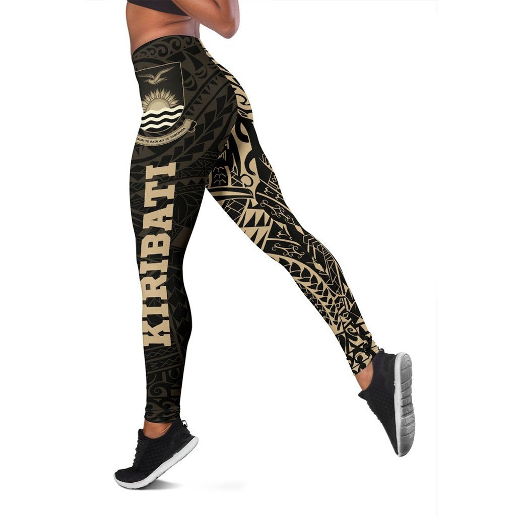 Kiribati Special Leggings A7 Black - Polynesian Pride