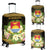 Kiribati Luggage Covers - Polynesian Gold Patterns Collection Black - Polynesian Pride