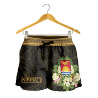 Kiribati Women's Shorts - Polynesian Gold Patterns Collection - Polynesian Pride