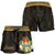 Kiribati Women's Shorts - Polynesian Gold Patterns Collection - Polynesian Pride