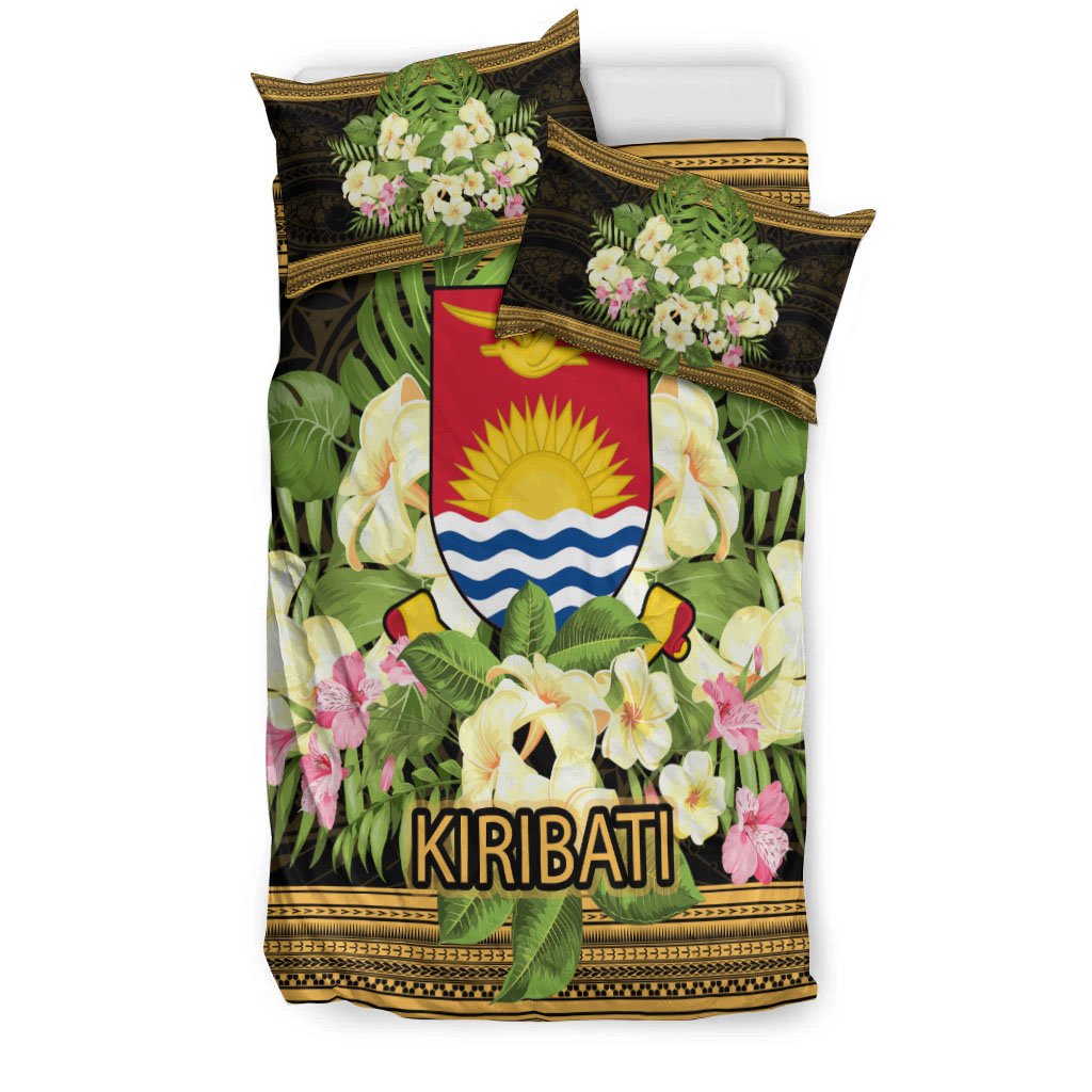 Kiribati Bedding Set - Polynesian Gold Patterns Collection - Polynesian Pride