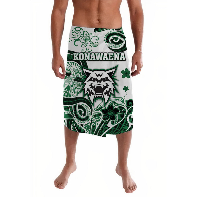 Hawaii Konawaena Wildcats School Lavalava Unique Style LT8 Green - Polynesian Pride