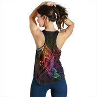 Kosrae State Women's Racerback Tank - Butterfly Polynesian Style - Polynesian Pride