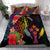 Kosrae State Bedding Set - Tropical Hippie Style Black - Polynesian Pride