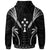 Kosrae Zip up Hoodie Blood Runs Through My Veins Style Black - Polynesian Pride