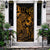 Kosrae Door Cover Turtle Hibiscus Gold Gold - Polynesian Pride